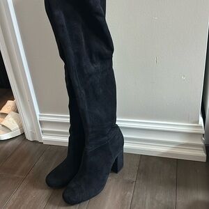 Steve Madden Galeee Knee High Boots Black